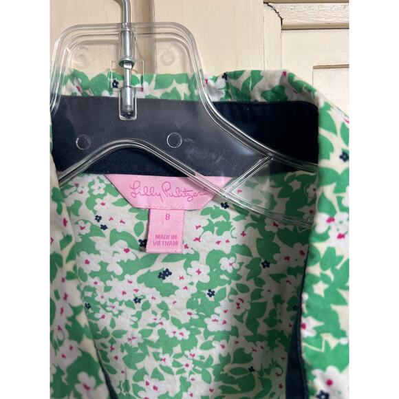 Lilly Pulitzer size 8 floral button down top blouse - Picture 2 of 3